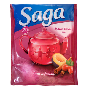 Saga gyümölcs tea, szilva-fahéj, 20x1.5g