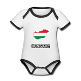 Organic Baby Contrasting Bodysuit - SweHun produkt - vit/svart