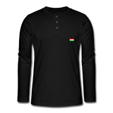 Henley long-sleeved shirt SweHun produkt - svart