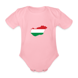 Ekologisk kortärmad babybody - light pink