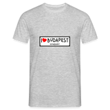 T-shirt herr Budapest - heather grey