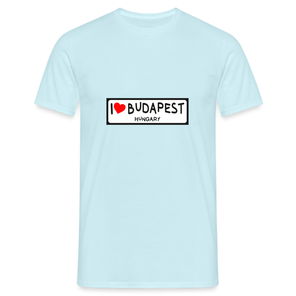 T-shirt herr Budapest - sky