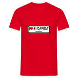 T-shirt herr Budapest - red