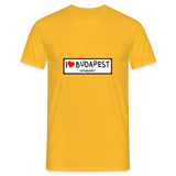 T-shirt herr Budapest - yellow